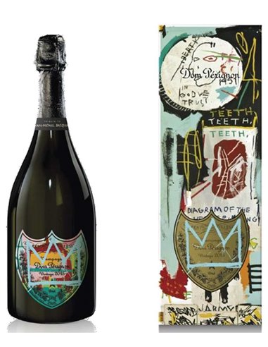 Champagne Dom Perignon Jean-Michel Basquiat 2015 Moet & Chandon Design Blu