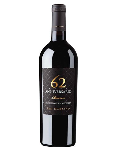 Anniversario 62 Primitivo di Manduria DOP Riserva 2018 San Marzano